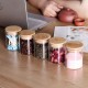 12PCs 300ml Airtight Glass Preserving Jar Food Tea Coffee Bean Storage Container